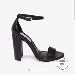 Black Carrson Steve Madden heel